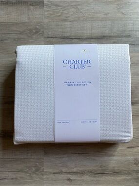 Charter Club Damask Twin Sheet Set